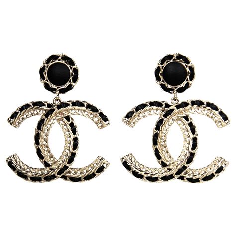 chanel earrings big cc|Chanel cc earrings price list.